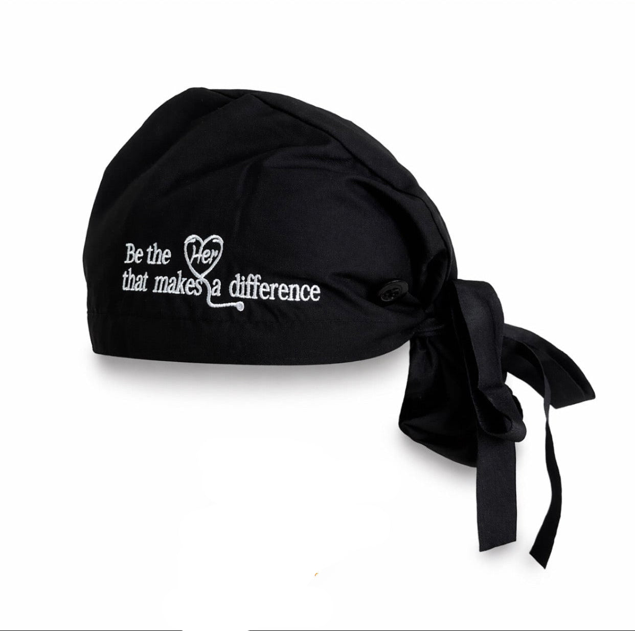 Black "Be the Her that Makes a Difference" Kap